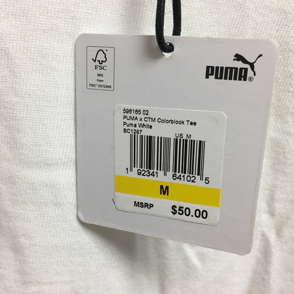 New with Defects Puma x Chinatown Market Colorblock Tee - Picture 8 of 13